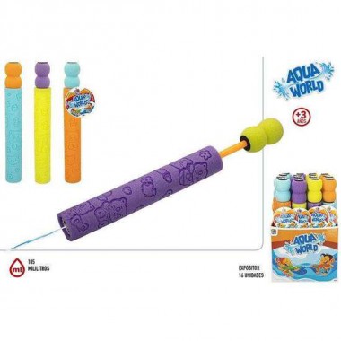 LANZADOR DE AGUA FOAM WORLD 7X43,5 CM ALCANCA 105 MILIMIETROS. - MODELOS SURTIDOS