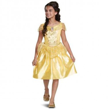 DISFRAZ PRINCESA DISNEY BELLA CLASSIC TALLA. 5-6 AÑOS