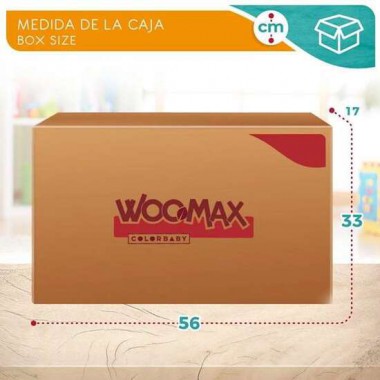 MOTO CORREPASILLOS DE MADERA VACA WOOMAX 12" 85X37X53 CM