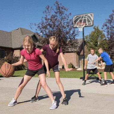 CANASTA BALONCESTO POLIETILENO LIFETIME PORTÁTIL CON TABLERO DE AJUSTABLE ALTURA 229-305 CM