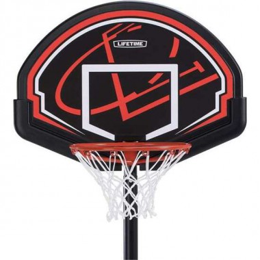 CANASTA BALONCESTO POLIETILENO LIFETIME PORTÁTIL AJUSTABLE CON TABLERO DE ALTURA 165-222 CM