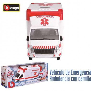 VEHICULO DE EMERGENCIAS AMBULANCIA ESCALA 1:50 BURAGO