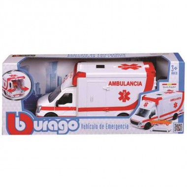 VEHICULO DE EMERGENCIAS AMBULANCIA ESCALA 1:50 BURAGO