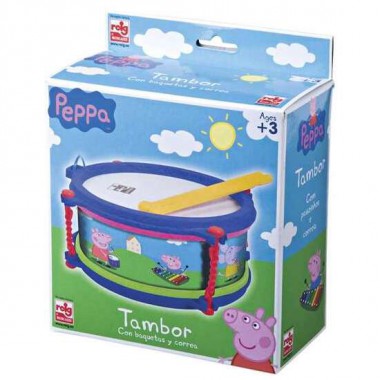 TAMBOR PEPPA PIG EN ESTUCHE 8.50X19X19