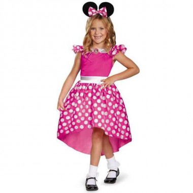 DISFRAZ DISNEY MINNIE ROSA CLASSIC TALLA. 5-6 AÑOS