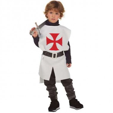 DISFRAZ PETO MEDIEVAL BLANCO TALLA 3-6 Y