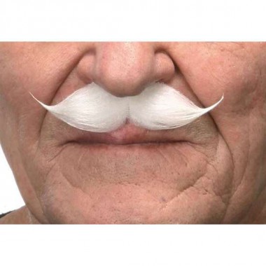 BIGOTE BLANCO TALLA ÚNICA