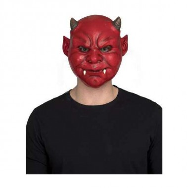 FULL DEVIL LATEX MASK ONE SIZE