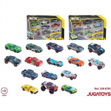 COCHES METAL MACHINE PACK 10 UNIDADES - MODELOS SURTIDOS