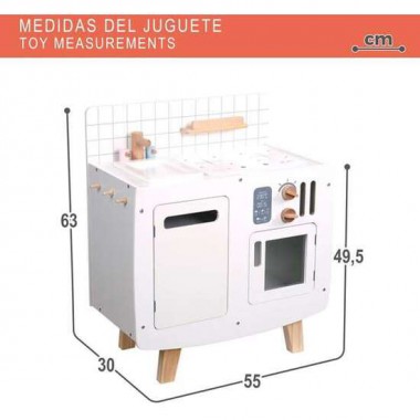 COCINA DE MADERA 55X30X63 CM