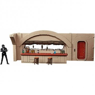 ESCENARIO NEVARRO CANTINA + FIGURA IMPERIAL DEATH TROOPER MANDALORIAN STAR WARS