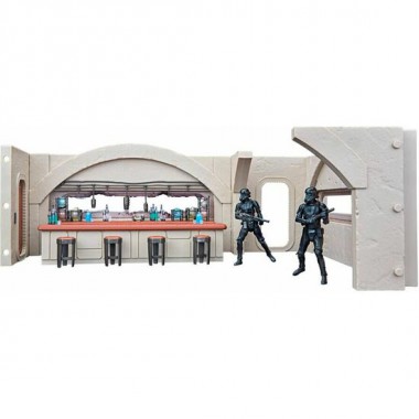 ESCENARIO NEVARRO CANTINA + FIGURA IMPERIAL DEATH TROOPER MANDALORIAN STAR WARS