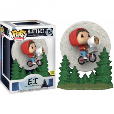 FIGURA POP E.T EL EXTRATERRESTRE 40TH ELLIOTT & E.T FLYING