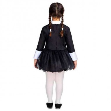 DISFRAZ (VESTIDO) NIÑA SINIESTRA TALLA 7-9 AÑOS