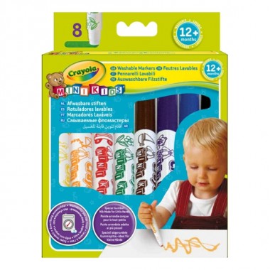 8 ROTULADORES LAVABLES MK CRAYOLA