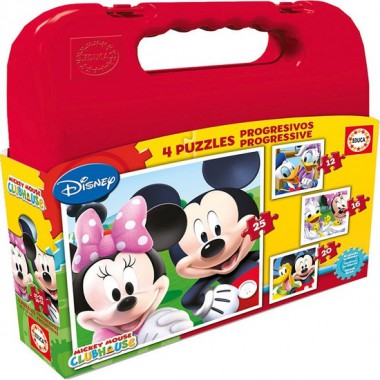 MALETA EDUCA PUZZLES PROGRESIVOS MICKEY MOUSE