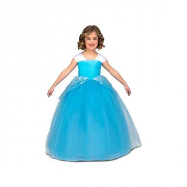 DISFRAZ PRINCESA TUTÚ AZUL TALLA 5-6 Y