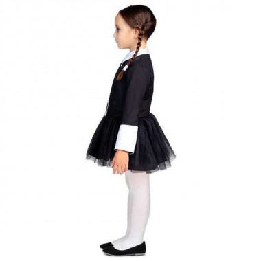 DISFRAZ (VESTIDO) NIÑA SINIESTRA TALLA 5-6 AÑOS