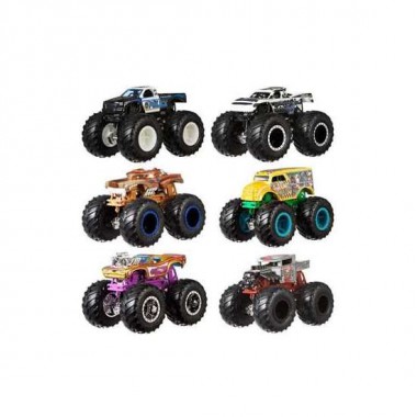 COCHE HOT WHEELS MONSTER TRUCKS. PACK DE DOS COCHES DE DEMOLICIÓN.ESCALA 1:64 - MODELOS SURTIDOS