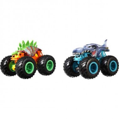 COCHE HOT WHEELS MONSTER TRUCKS. PACK DE DOS COCHES DE DEMOLICIÓN.ESCALA 1:64 - MODELOS SURTIDOS