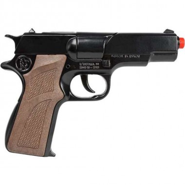 PISTOLA METAL POLICIA 8 TIROS 17X12