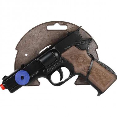 PISTOLA METAL POLICIA 8 TIROS 17X12