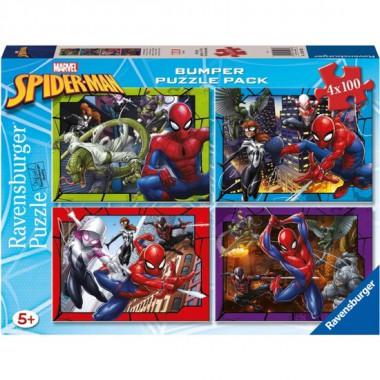 PUZZLE SPIDER-MAN 4X100 PZAS.