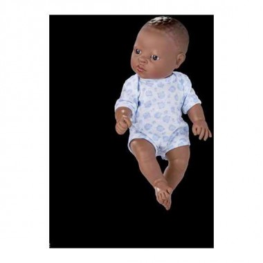 MUÑECA NEWBORN 30 CM NIÑO AFRICANO CON ROPA REF: 17079-18 30