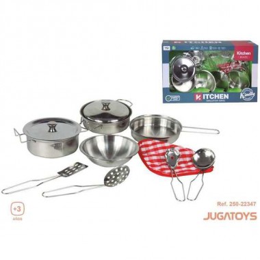 MENAJE COCINA METAL CON 11 ACCESORIOS