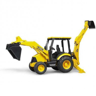 VEHICULO EXCAVADORA JCB CON PALA FRONTAL Y BRAZO TRASERO DESMONTABLE 41X12X17 CM