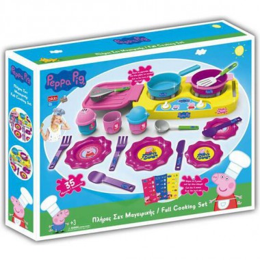 SET DE COCINA PEPPA PIG 35 PZAS.