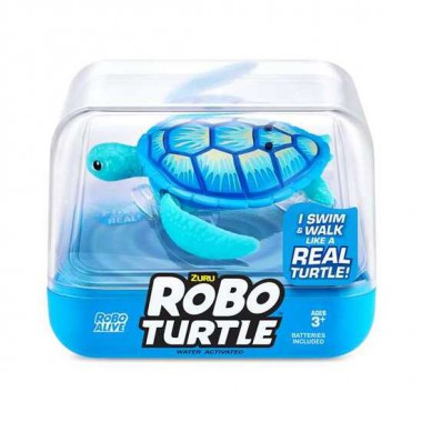 FIGURA TORTUGA ROBOTURTLE, NADA Y CAMINA 7X9X9CM - MODELOS SURTIDOS