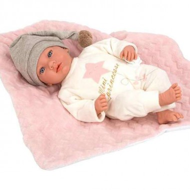 MUÑECA ELEGANCE ARIA ROSA CON PORTABEBE, INCLUYE CHUPETE (MUÑECO DE PESO)40 CM