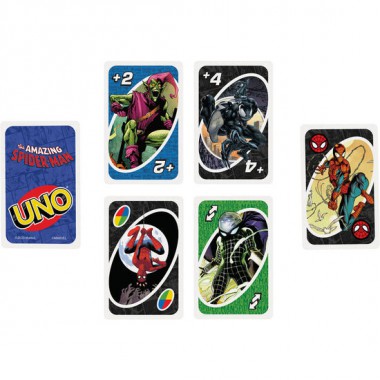 JUEGO CARTAS UNO SPIDERMAN MARVEL