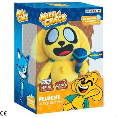 PELUCHE INTERACTIVO MIKE CRACK 25 CM. CON SONIDOS Y MELODIAS.CANTA Y PREPITE. - MODELOS SURTIDOS