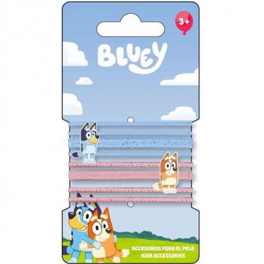 ACCESORIOS PELO ELÁSTICOS 8 PIEZAS BLUEY