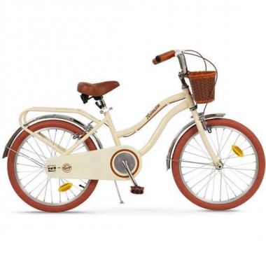 BICICLETA VINTAGE BEIGE 20" 6/9 AÑOS. NO INCLUYE RUEDINES.