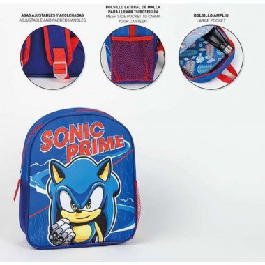 MOCHILA INFANTIL ESCOLAR SONIC PRIME