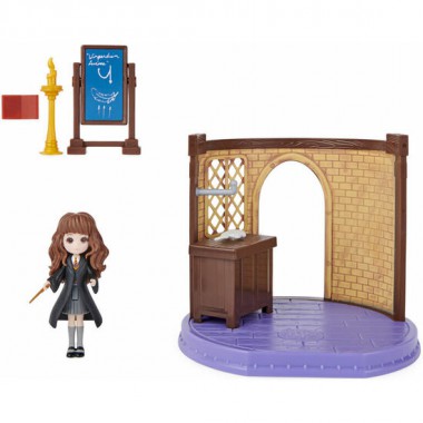 AULA ENCANTAMIENTOS MAGICOS + FIGURA HERMIONE HARRY POTTER 5CM