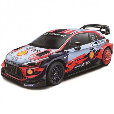 COCHE RADIO CONTROL HYUNDAI I20 WRC ESCALA 1:16, EMISORA 2,4 GHZ, CON BATERIA Y CARGADOR 25X12,5X11 CM