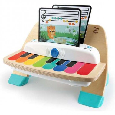 PIANO MAGIC TOUCH MADERA BABY EINSTEIN CON TECNOLOGIA TACTIL INCLUYE TRES HOJAS DE MUSICA 22,9X30,5X12,7CM