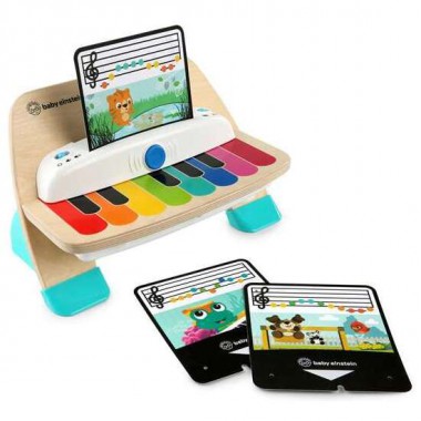 PIANO MAGIC TOUCH MADERA BABY EINSTEIN CON TECNOLOGIA TACTIL INCLUYE TRES HOJAS DE MUSICA 22,9X30,5X12,7CM