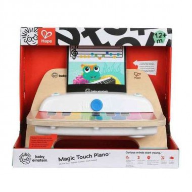 PIANO MAGIC TOUCH MADERA BABY EINSTEIN CON TECNOLOGIA TACTIL INCLUYE TRES HOJAS DE MUSICA 22,9X30,5X12,7CM