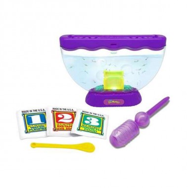 SEA MONKEYS OCEAN ZOO COFRE DEL TESORO CON LUZ EXP 12 PIEZS. SON PLACTON Y MICRO CRUSTÁCEOS.INCLUYE HUEVOS DE VIDA INSTANTANEA 