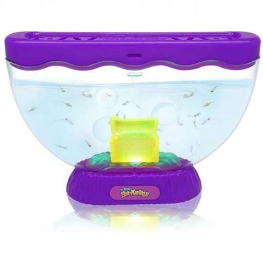 SEA MONKEYS OCEAN ZOO COFRE DEL TESORO CON LUZ EXP 12 PIEZS. SON PLACTON Y MICRO CRUSTÁCEOS.INCLUYE HUEVOS DE VIDA INSTANTANEA 