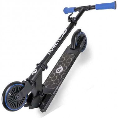 HONEYCOM SCOOTER WITH LED - BLUE / CON LUCES LED EN PLATAFORMA / RUEDA