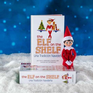 CUENTO Y MUÑECO ELFO NIÑA THE ELF ON THE SHELF