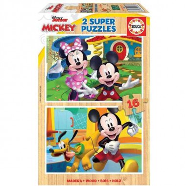 PUZZLE MICKEY Y MINNIE 2X16