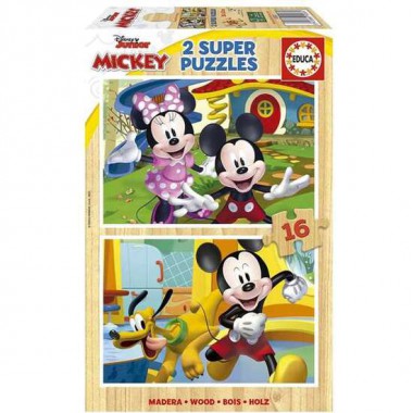 PUZZLE MICKEY Y MINNIE 2X16