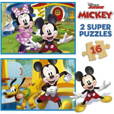 PUZZLE MICKEY Y MINNIE 2X16